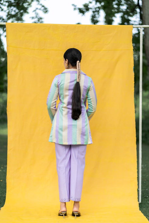 Kasak Hand-embroidered Wrap Dress